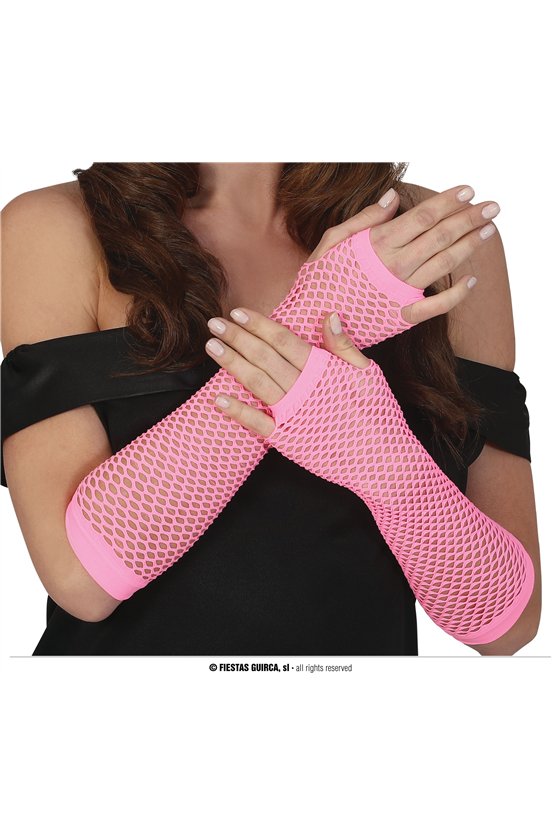 MESH GLOVES, 26 CMS., PINK