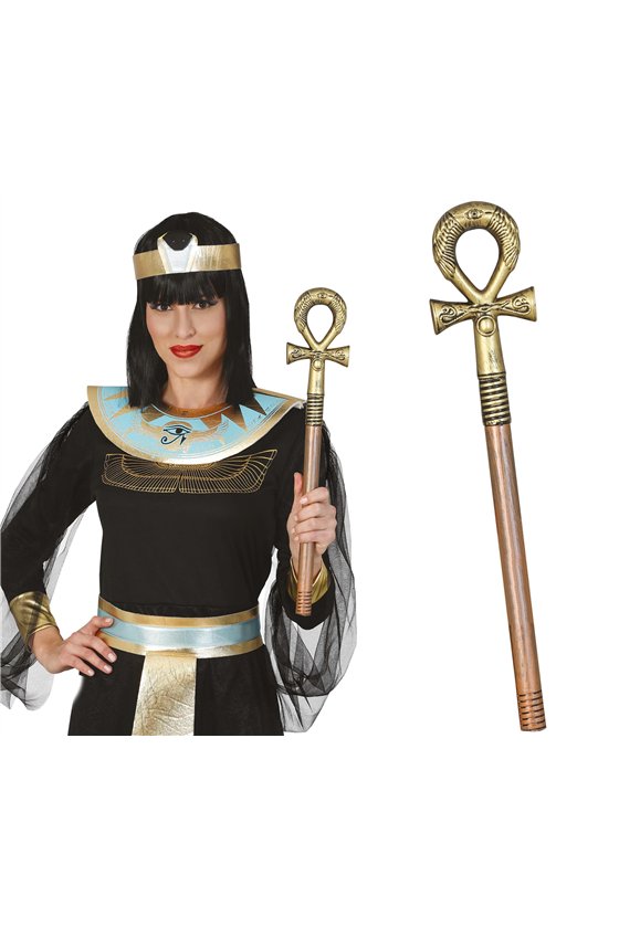 EGYPTIAN SCEPTER ANKH CROSS 50 CMS.