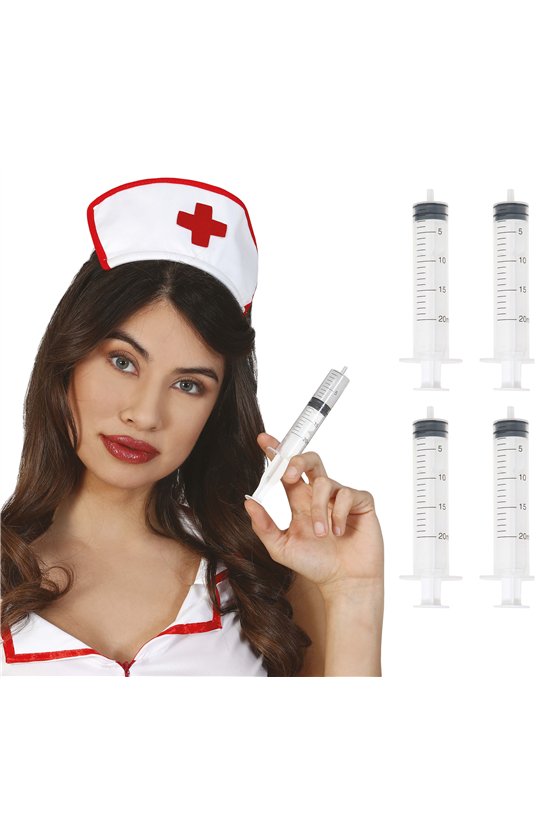 BAG OF 4 SYRINGES, 12 CM