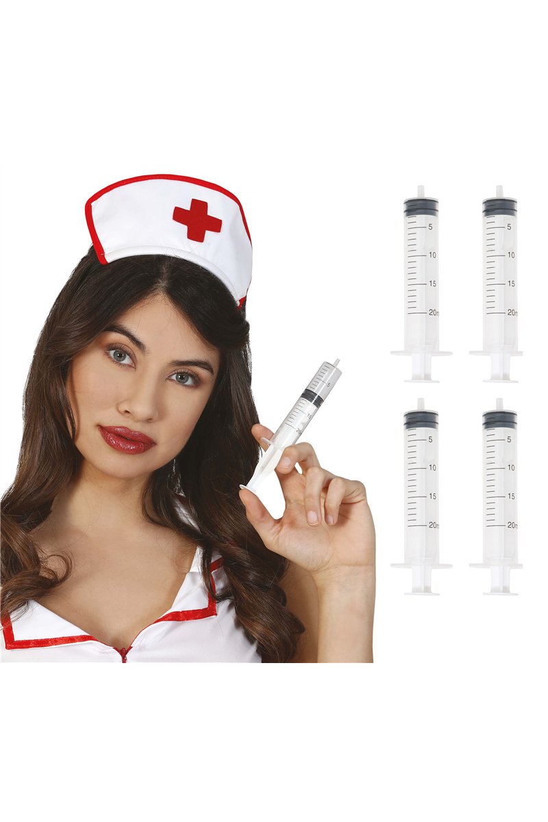 BAG OF 4 SYRINGES, 12 CM