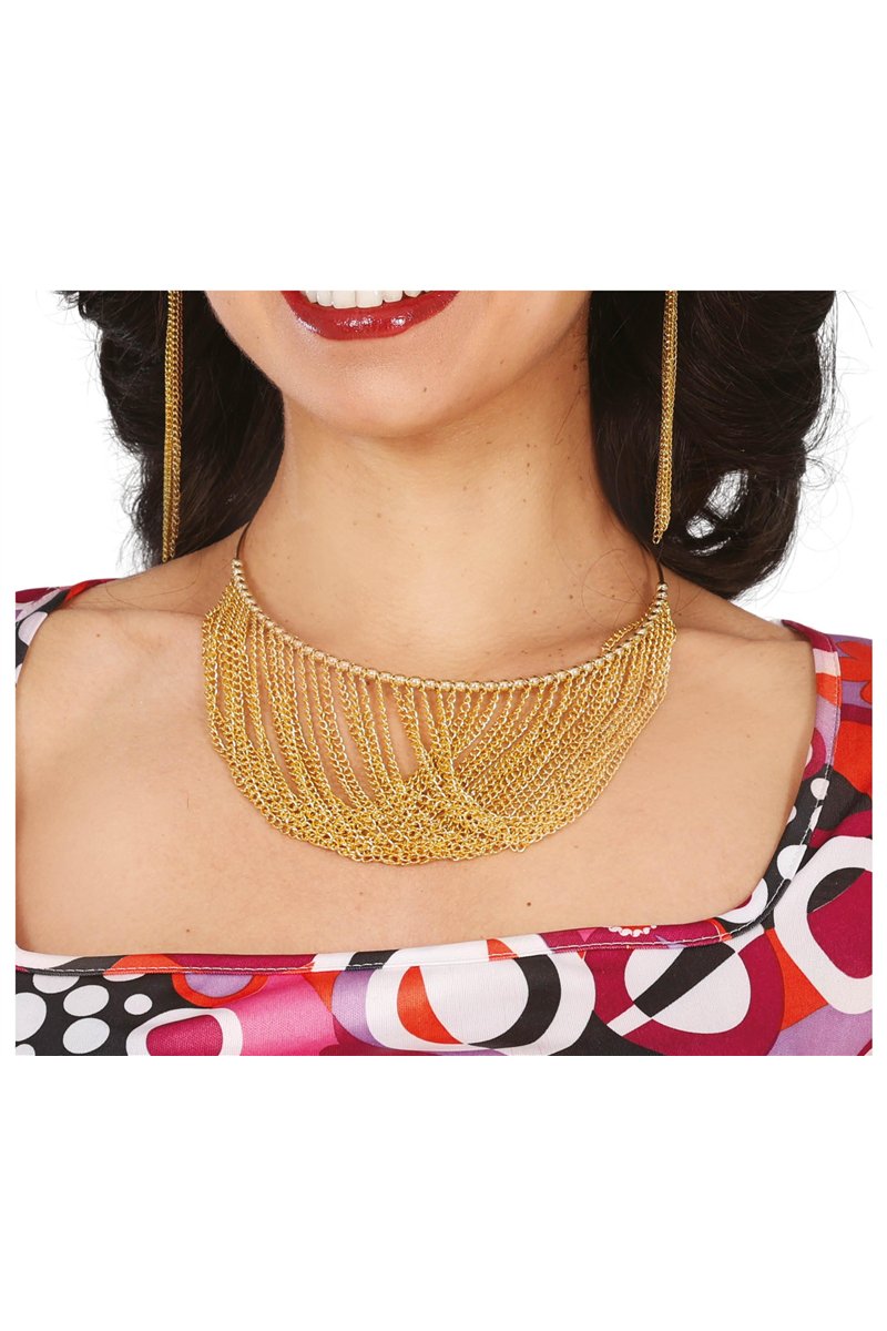 70'S NECKLACE, METALLIC