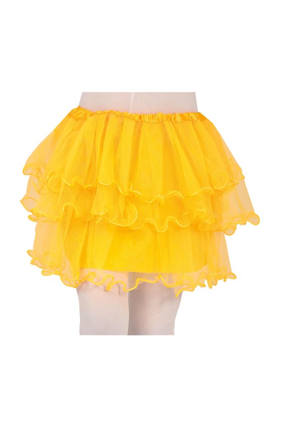 TUTU WITH RUFFLES, YELLOW, 30 CMS, CHILD