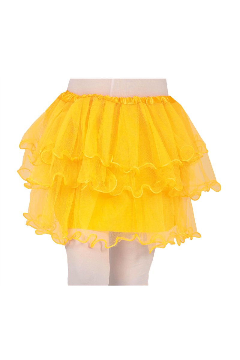 TUTU WITH RUFFLES, YELLOW, 30 CMS, CHILD