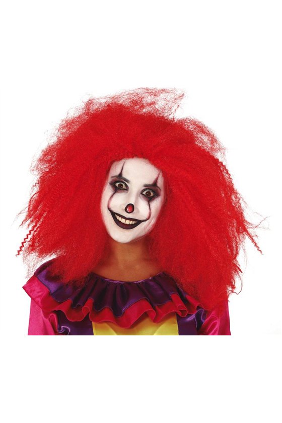 RED CLOWN WIG IN BOX