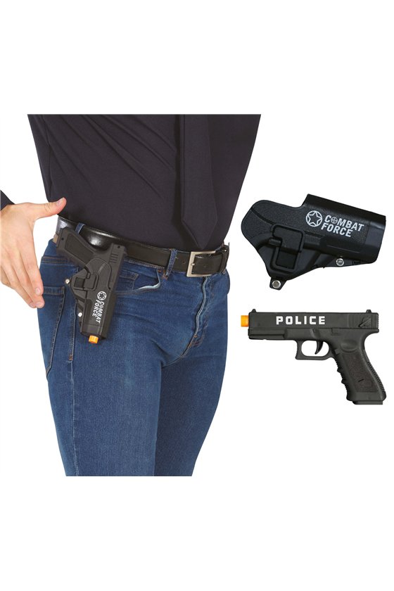 PISTOL WITH HOLSTER, 20 CMS