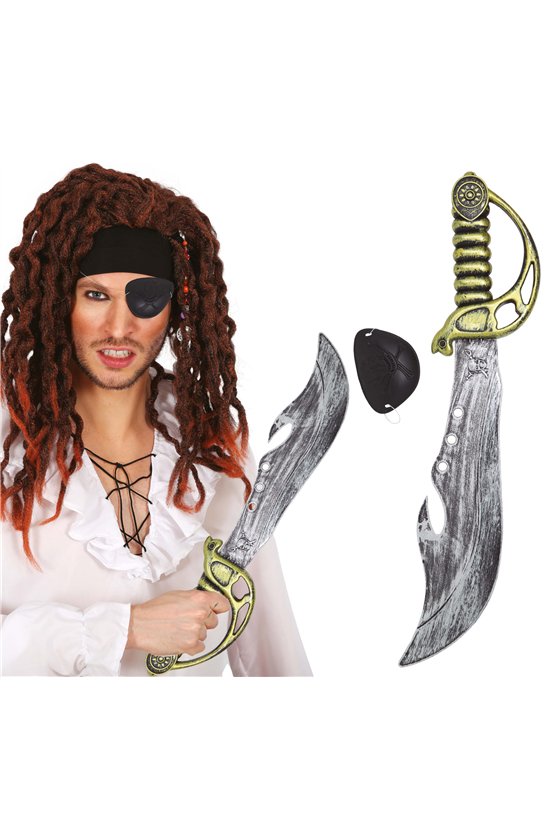 PIRATE SWORD 50 CMS. WITH PATCH