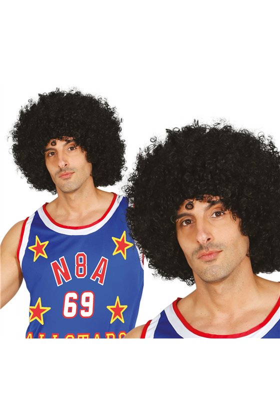 GIANT BLACK CURLY WIG