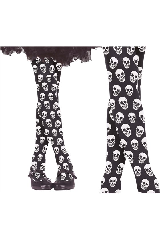 SKULLS TIGHTS, KIDS 3-6 YEARS