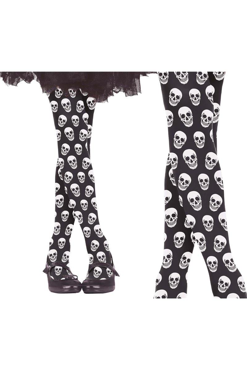 SKULLS TIGHTS, KIDS 3-6 YEARS