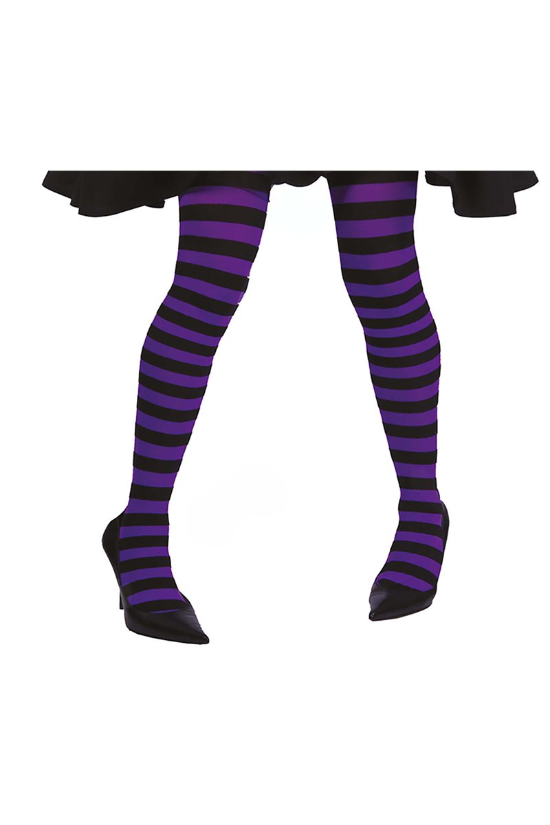 PURPLE STRIPED TIGHTS