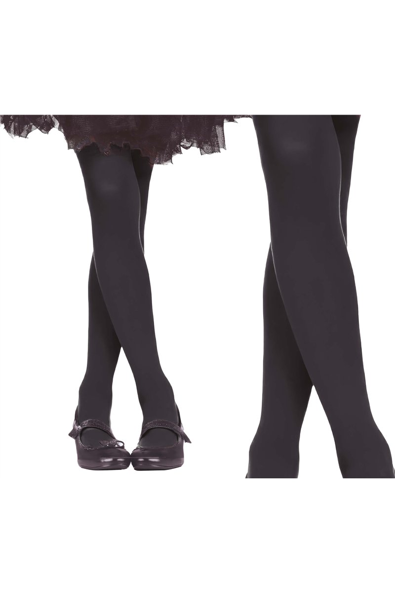 BLACK STRIPED TIGHTS 7-12 YEARS