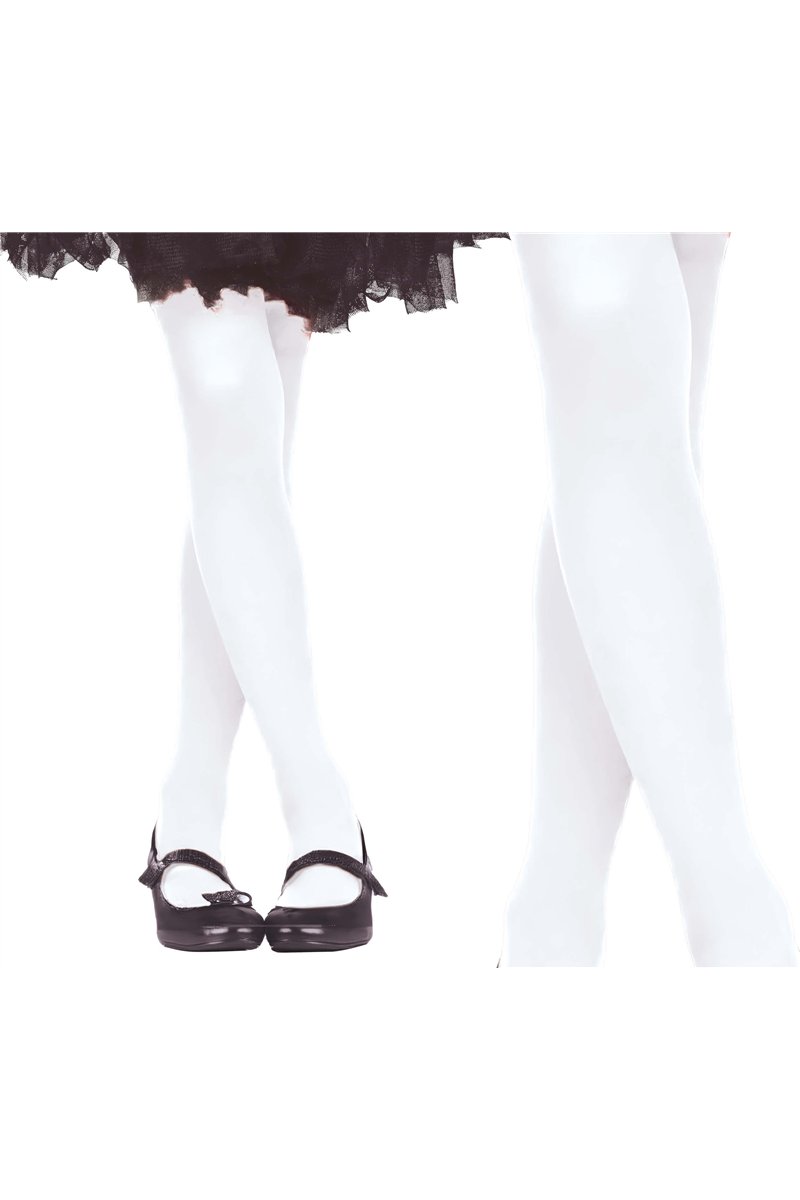 WHITE TIGHTS 7-12 YEARS