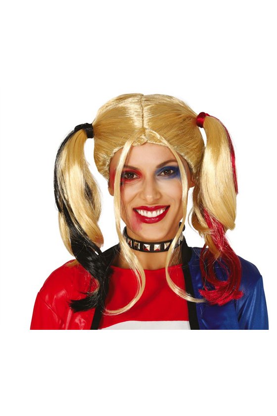 BLONDE WIG WITH PONYTAILS IN BOX