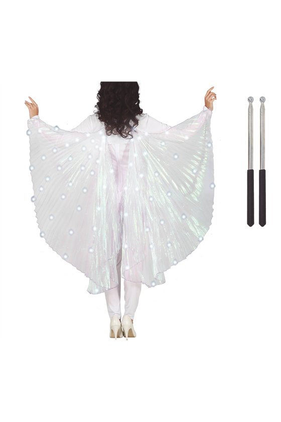 IRIS CAPE WITH WANDS AND LIGHT, 140 CMS