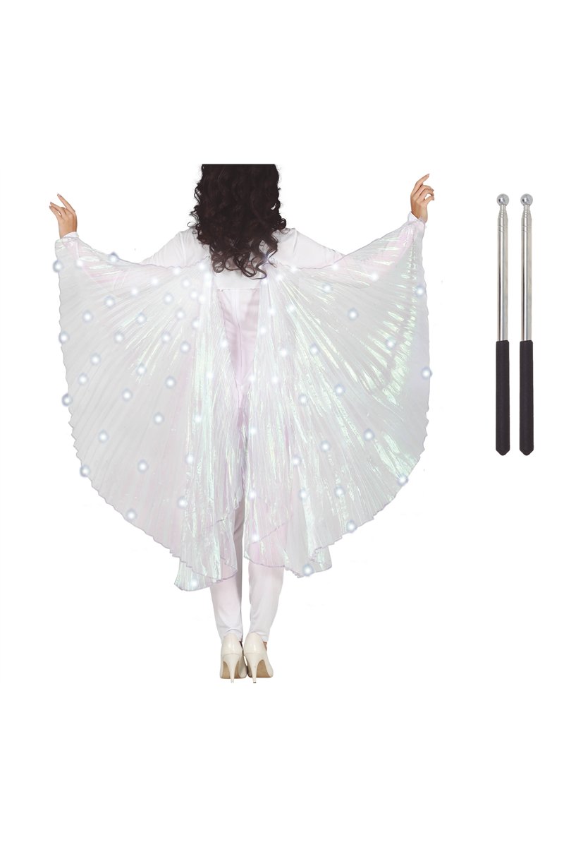 IRIS CAPE WITH WANDS AND LIGHT, 140 CMS