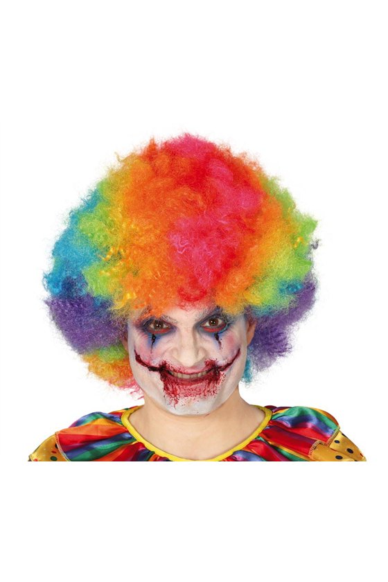 MULTICOLOURED CURLS WIG IN BOX