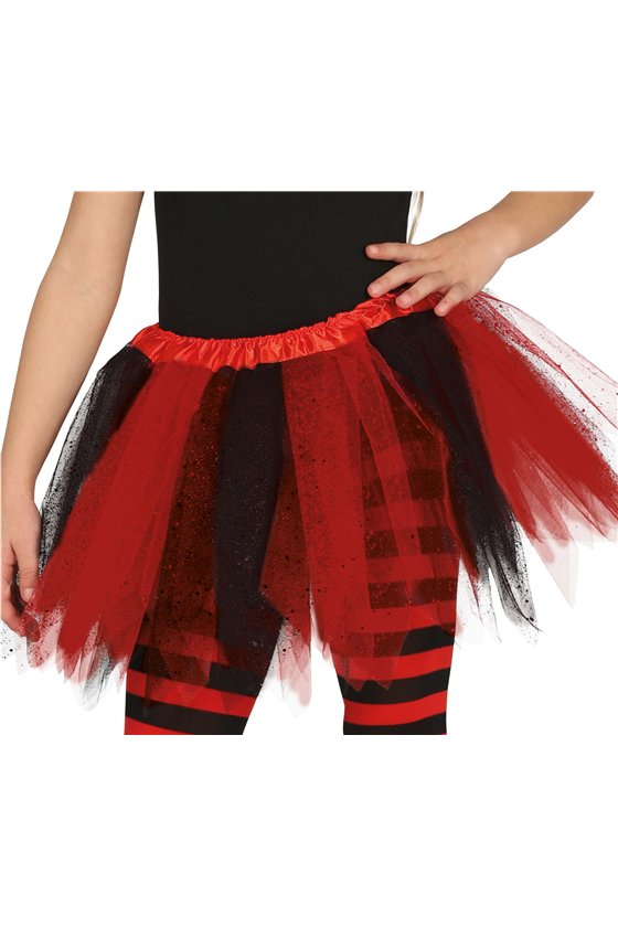 CHILD BLACK/RED TUTU 30 CM