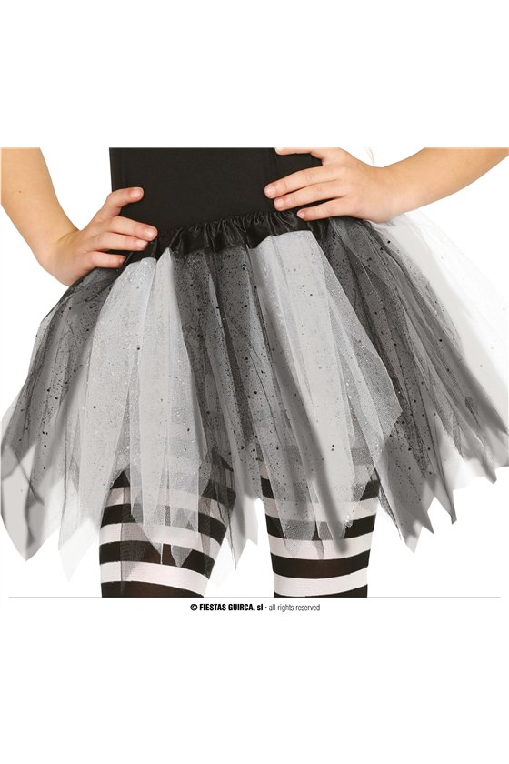 CHILD BLACK/WHITE TUTU 30 CMS