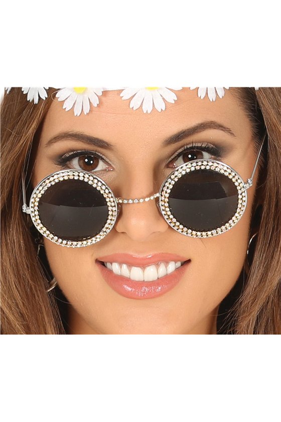 ROUND GLASSES WITH JEWELS