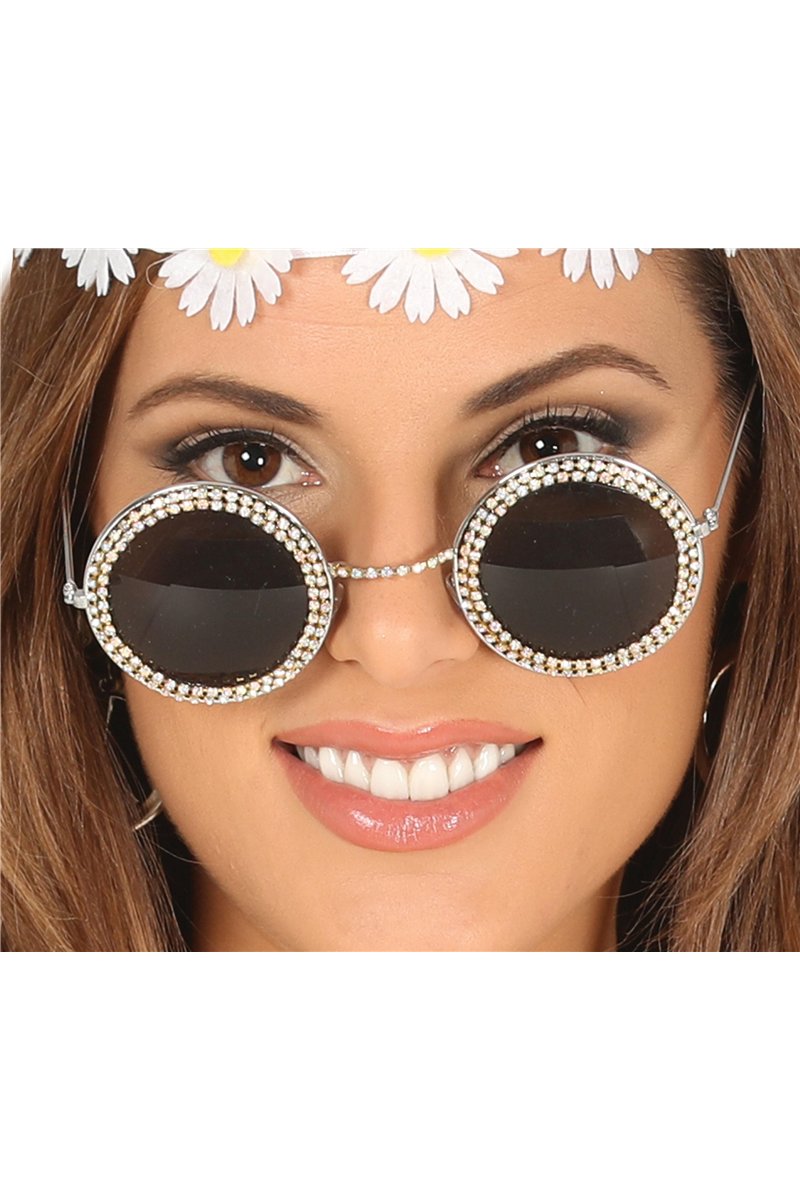 ROUND GLASSES WITH JEWELS