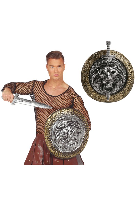 LION SHILD 44 CM WITH SWORD 48 CM