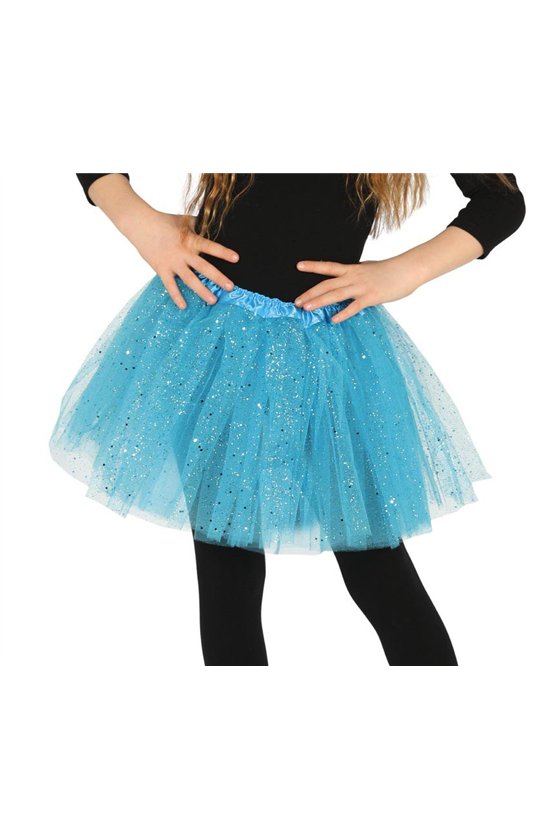 CHILD BLUE TUTU 30 CM WITH GLITTER
