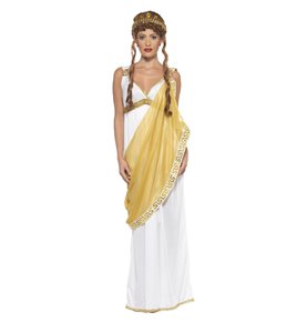Helen of Troy Costume, White & Gold