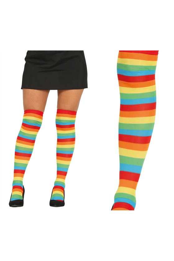 MULTICOLORED STRIPED STOCKINGS