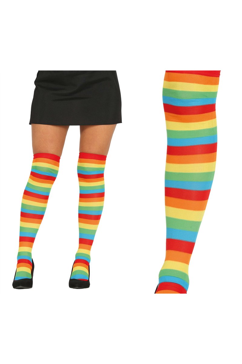 MULTICOLORED STRIPED STOCKINGS