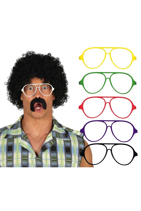 70'S/80'S GLASSES ASSORTED COLORS