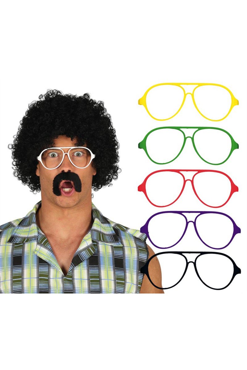 70'S/80'S GLASSES ASSORTED COLORS