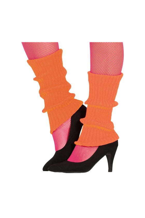 NEON ORANGE LEG-WARMERS