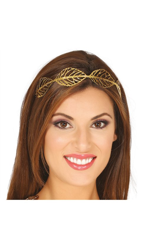 GOLDEN LEAVES METAL TIARA