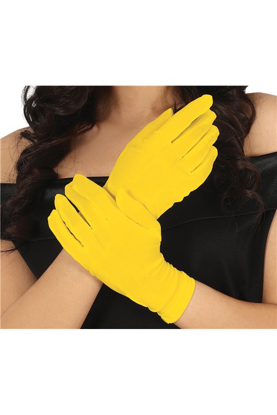 GLOVES, 20 CM, YELLOW 