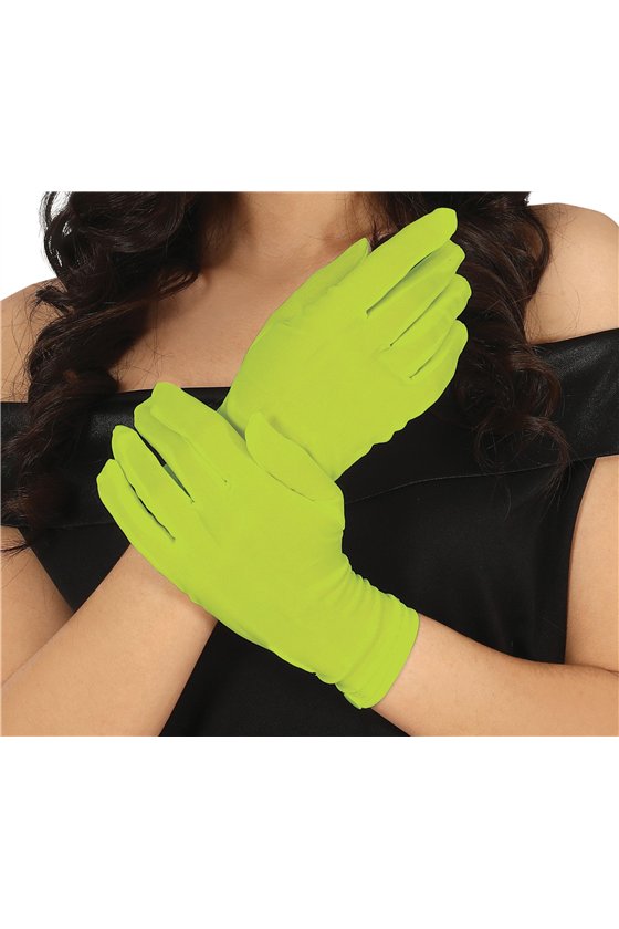 GLOVES, 20 CM, LIME GREEN, LIME GREEN 