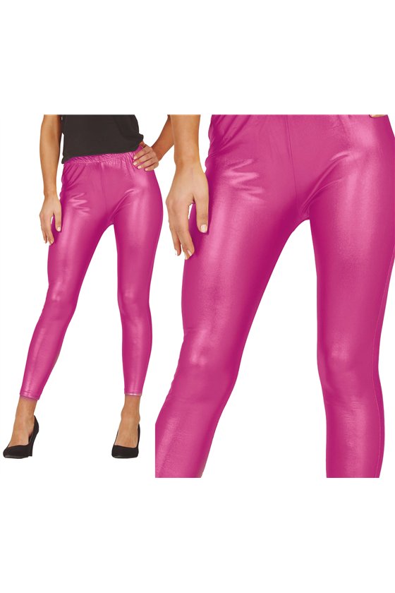 METALLIC FUCHSIA LEGGINGS