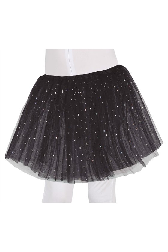 TUTU STARS BLACK 30 CMS