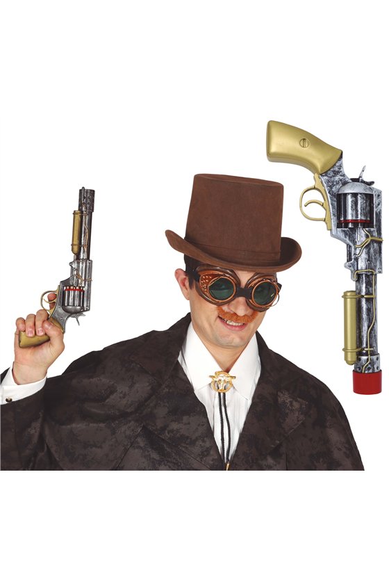 STEAMPUNK REVOLVER 30 CM
