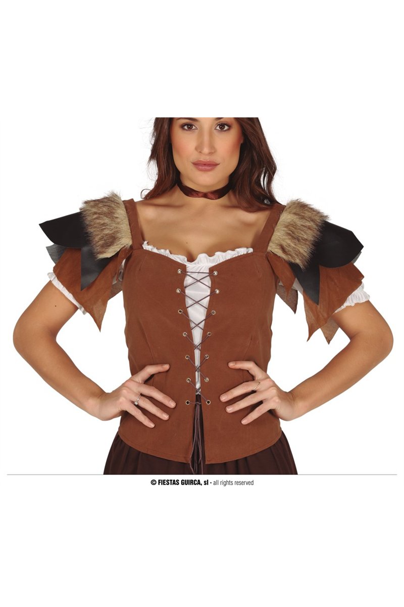 LADY LEATHER WAISTCOAT