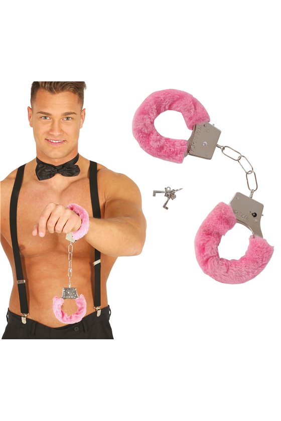 HANDCUFFS PINK VELVET