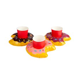 Inflatable Donut Drink Holder Ring, Assorted