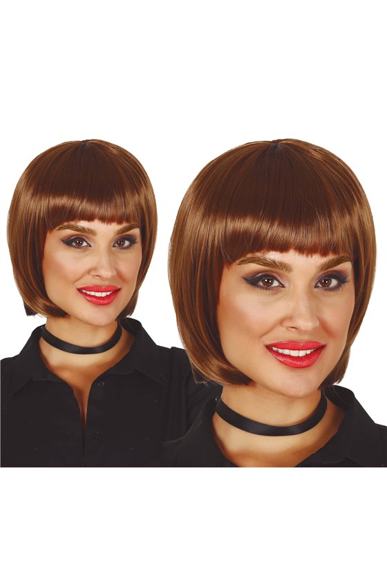 HALF BROWN MANE WIG IN BOX