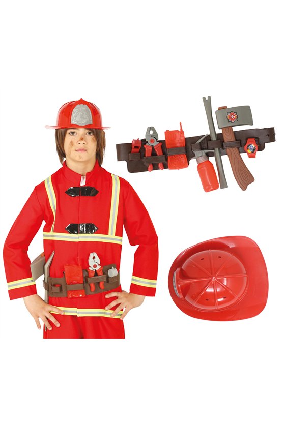 FIREMAN BELT WITH HELMET
