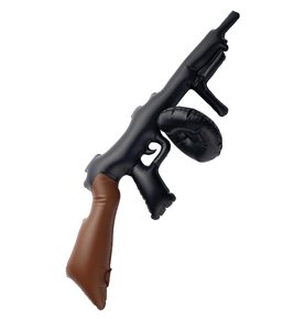 Inflatable Tommy Gun, Black