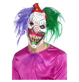Kolorful Killer Klown Mask, Multi-Coloured