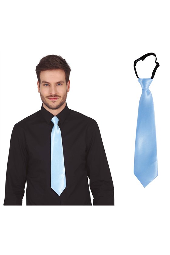 LIGHT BLUE TIE, 45 CMS