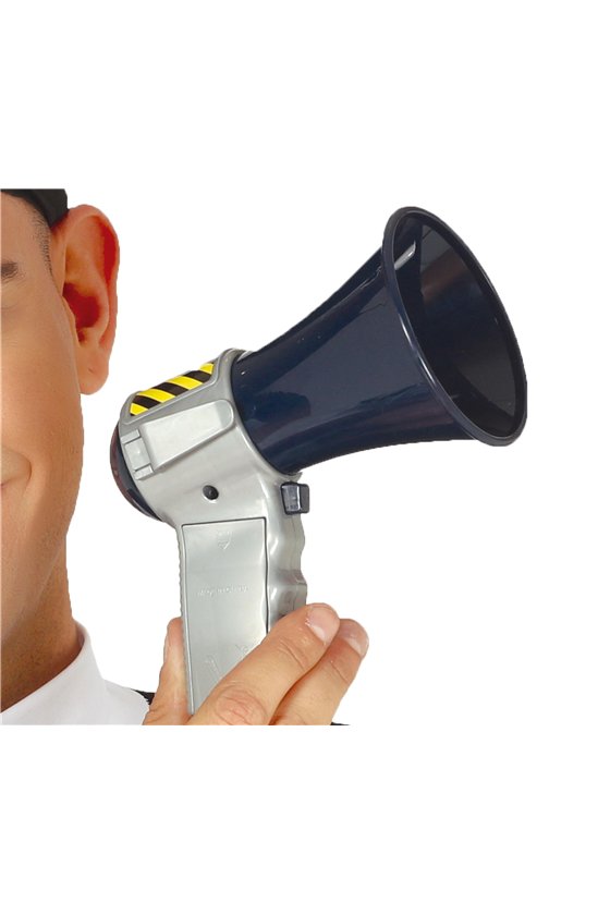 POLICE MEGAPHONE WITH SOUND