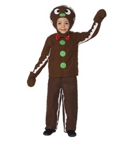 Little Gingerbread Man Costume, Brown