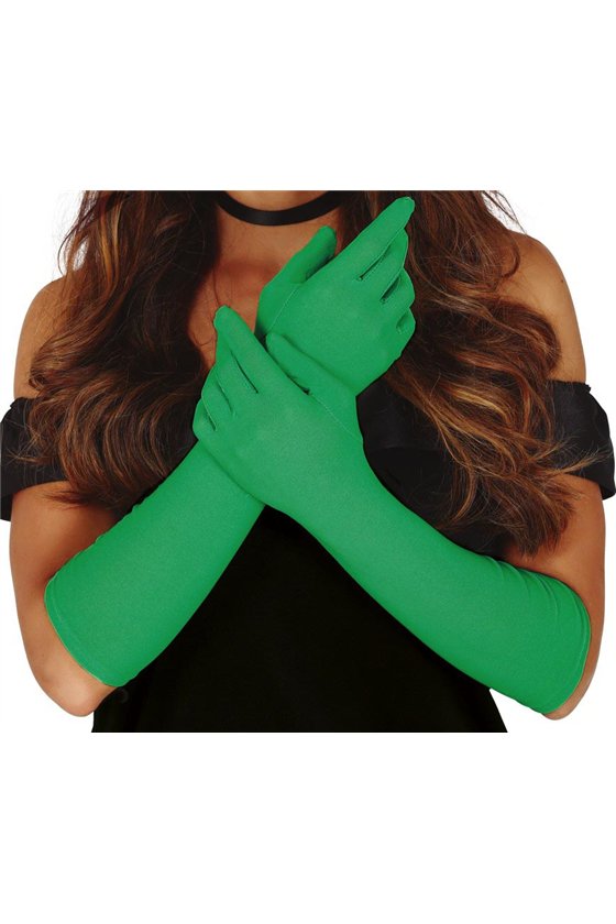 GLOVES, 42 CM, FOREST GREEN 