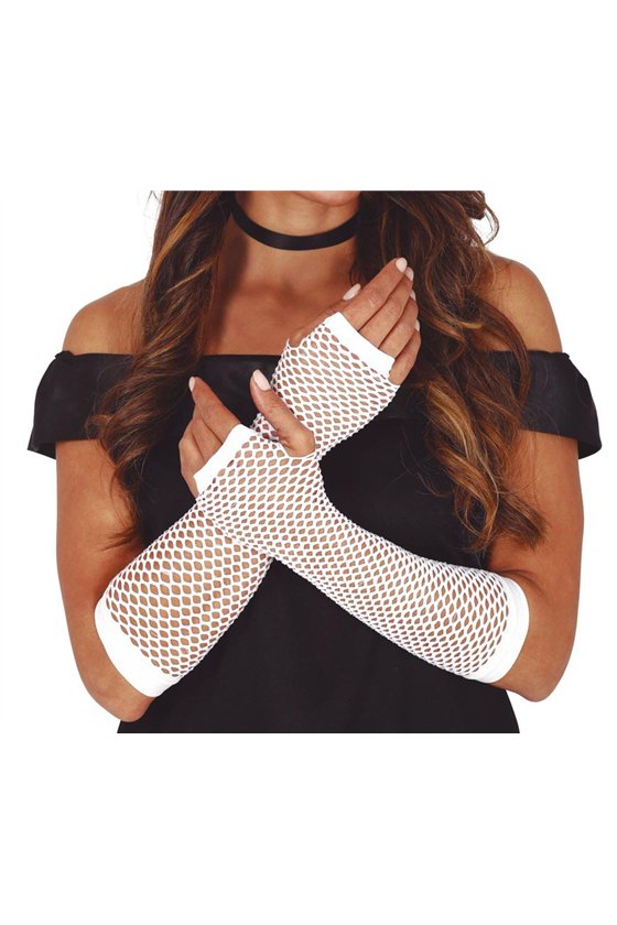 MESH GLOVES, 26 CMS., WHITE